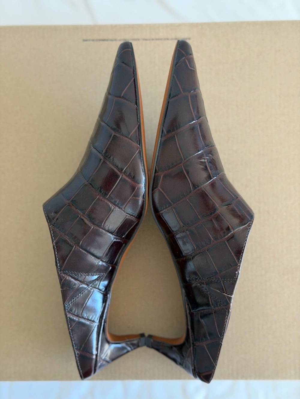 Madewell The Emilie Heeled Mule in Chocolate Raisin, Size 9 - Picture 9 of 10